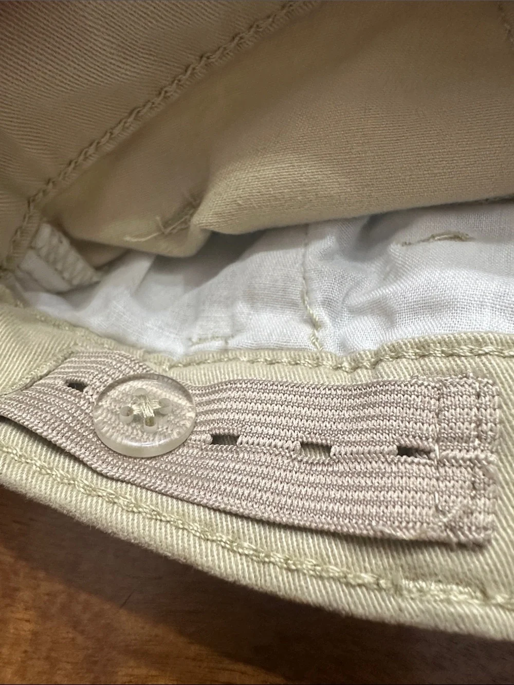 The Children’s Place Girls Khaki Uniform Pants Adjustable Waist Size 12 NWOT